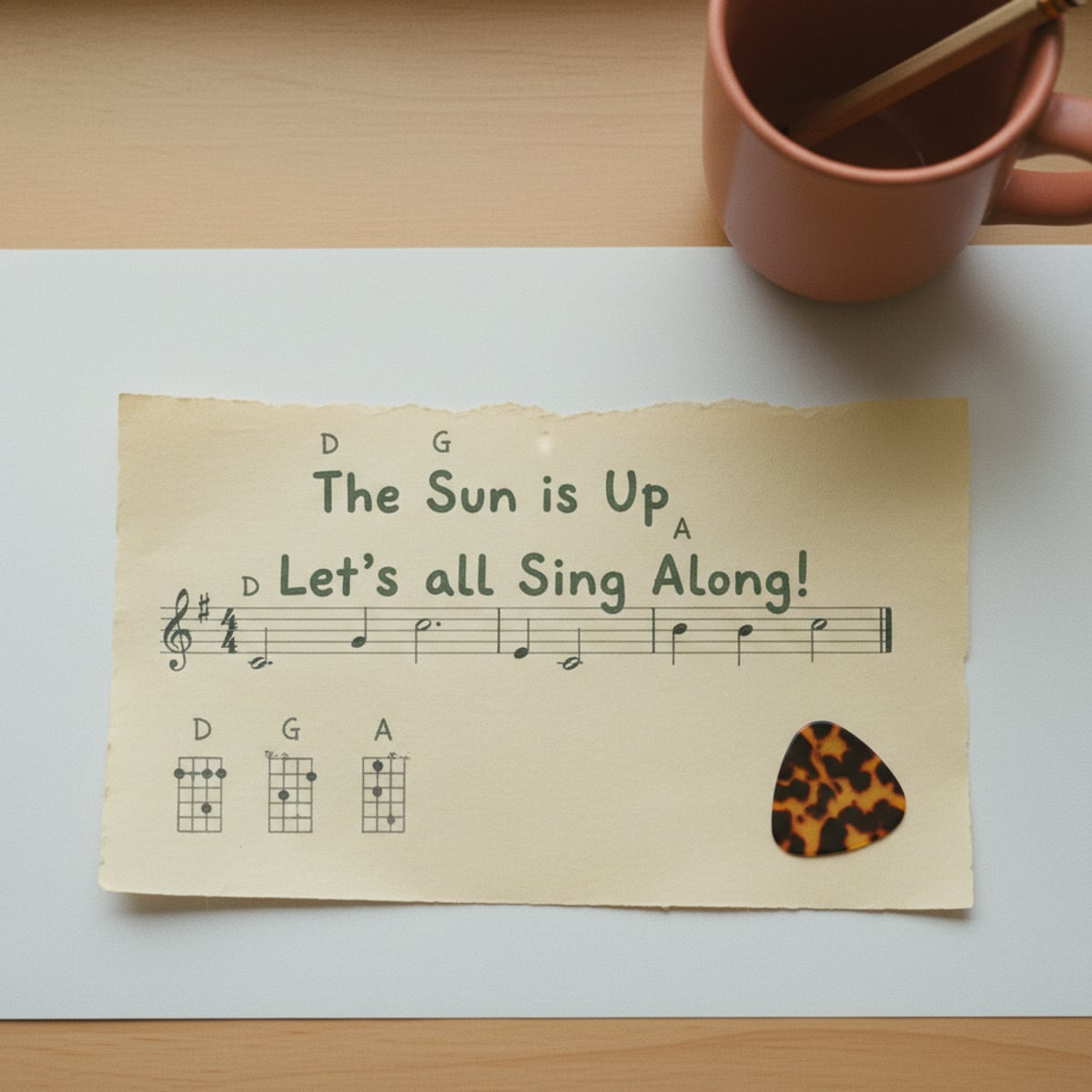 Kinder spielen erste Lieder auf der Gitarre