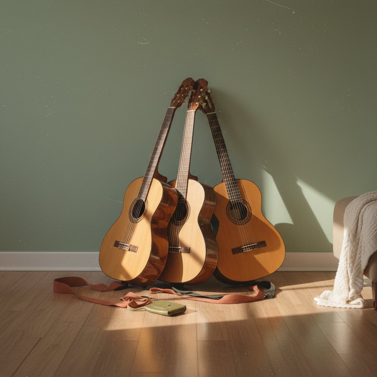 Kinder beim Gitarren-Gruppenunterricht